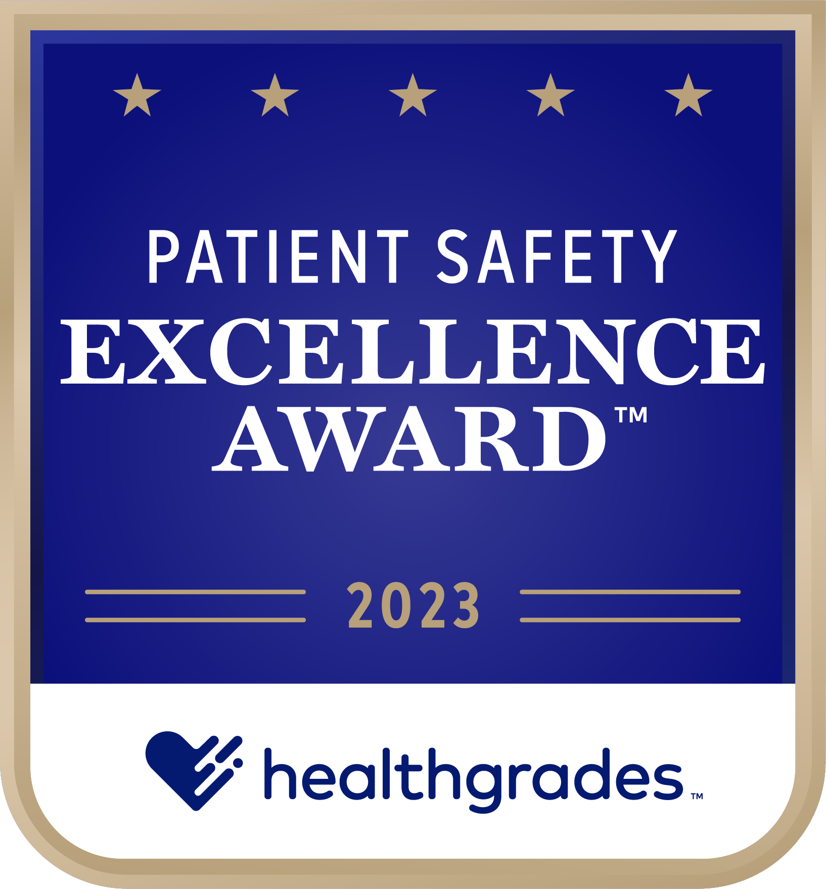 Healthrades Patient Safety Award 2023