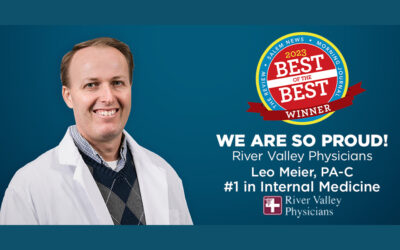 2023 Best Of The Best Winner! We Are So Proud! River Valley Physicians Leo Meier, PA-C is #1 in Internal Medicine